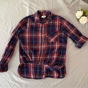 True Craft Red and Blue Plaid Shirt